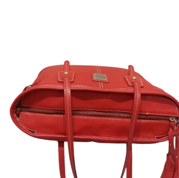 Dooney & Bourke Large Leather Davis Shoulder Tote Bag - Picture 7 of 16